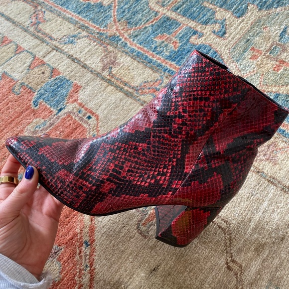 Marc Fisher Snakeskin Booties - Picture 3 of 9